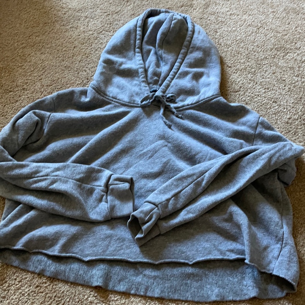 Cropped grey Brandy sweatshirt